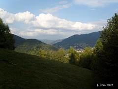 Vue vers les montagnes de Bussang